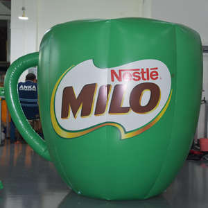 Gigante para <span class=keywords><strong>Nestlé</strong></span> Milo Taza inflable Modelo Supermercado Evento Prop para promover Chocolate Malta Bebida Tipo de globo - Product Image 2