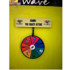 Rueda giratoria de 2 pies para montar en la pared, ideal para eventos, fiestas, juegos, promociones y actividades interactivas, una experiencia divertida y estimulante para todas las edades - Product Image 1