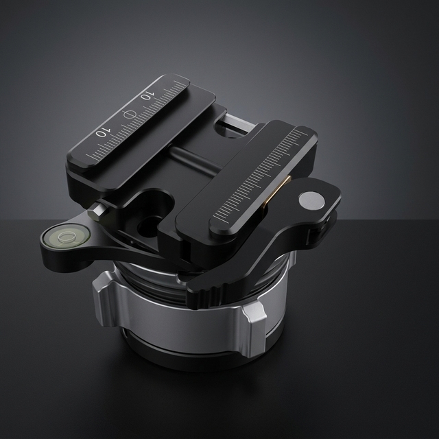 360 Degree Rotating Aluminum Alloy Camera Tripod Ball Head Panoramic Function 3/8 Quick Release Plate Universal Tripod Mount