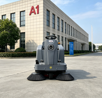 Balayeuse industrielle autoportée KDS-S4, balayage, aspiration et suppression de la poussière en une seule machine