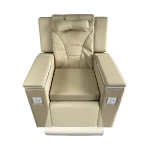 Cama de pedicure com design moderno, cama com massagem para salão de unhas móveis de spa elétrico ajustável cadeira de pedicure