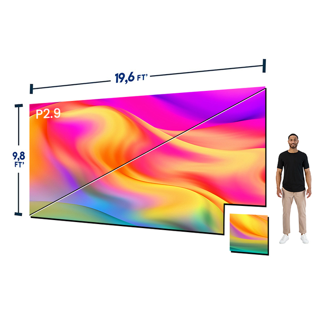 LED Video Wall 19,6ft'x9,8ft' P2.9mm LED Display Solution 6 by 3 Meters Full Color LED Display 500mm X 500mm LED Panels Indoor