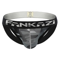 2023 modèle populaire tongs imprimer Jockstrap logo personnalisé sous-vêtements Sexy Gay