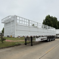 Semi-remorque à ridelles robuste personnalisée, 3/4/5 essieux, capacité 60 tonnes, avec parois latérales amovibles