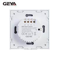Interrupteurs muraux intelligents GEYA, norme européenne 86*86mm, Wifi, 2 gangues, 1 voie, tactile, Zigbee