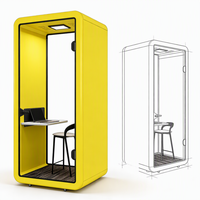 Cabine de bureau moderne modulaire en aluminium pour extérieur, insonorisée, pour salle de sport, bureau, bâtiment, bureau à domicile, réunion, étude