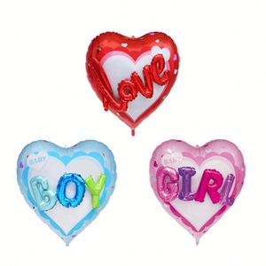 Love Foil Balloons Montar Globos de papel de aluminio de una pieza para fiestas infantiles Boda Niños y niñas Globos de papel de aluminio Decoración de fiesta - Product Image 1