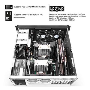 Chassis Server SilverStone RM42-502 di Alta Qualità con Capacità di Raffreddamento Liquido Avanzata, Alimentatore Completamente Modulare da 850W - Product Image 5