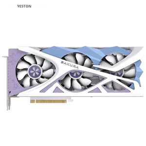 Tarjeta Gráfica Independiente Yeston RX6800XT 16G PCI 4.0 16X GDDR6 DirectX 12, Sakura Eye Flower, Nuevo Ventilador, Salida DP - Product Image 1
