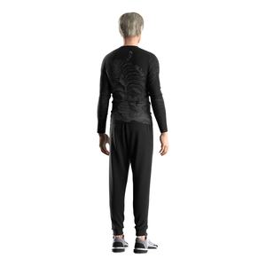 Vêtements de sport OEM pour hommes, sweat-shirt à capuche, vêtements de gym en polyester, t-shirt de compression blanc à manches longues - Product Image 6