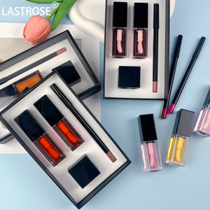 OEM 4合1黑色化妆套装变色丰唇油素食透明唇彩唇膏带卷笔刀唇部套装 - Product Image 3