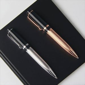 High Quality Rose Gold and <b>Silver</b> Heavy Metal Ballpoint <b>Pens</b> Elegant Business Writing Gift - Product Image 4