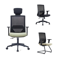 Silla de Oficina Ejecutiva Moderna con Malla Transpirable, Giratoria, Ergonómica, con Soporte Lumbar Extensible, Ideal para Largas Jornadas de Trabajo