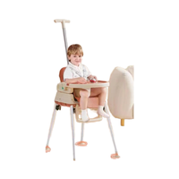 Chaise à bascule portable et pliable en plastique moderne pour bébé, 5-en-1, chaise haute, chariot de jeu, hauteur réglable, ergonomique, cuisine, salon
