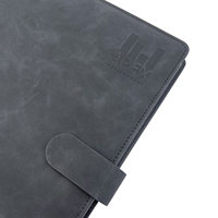 Cahier A4 en cuir PU Portefeuille en cuir personnalisé avec calculatrice