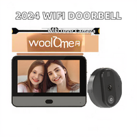 Visiophone intelligent 5000 mAh avec audio bidirectionnel, vision nocturne IR, détection de mouvement PIR pour la sécurité domestique