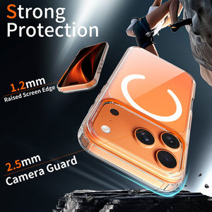 Wholesales 1.5mm Clear Magnetic Phone Case for 17 Series Anti-scratch Strong N52 Magnet Attraction Mobile Case for iPhone 17 Pro - Product Image 4