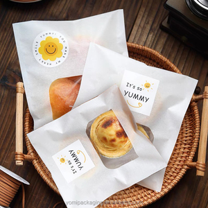 Sacchetti di Carta Antigrasso per Pasticceria, Sacchetti per Caffè, Sacchetti Regalo a Righe per Feste, Sacchetti per Snack e Caramelle, Sacchetti di Carta per il Pranzo, Scatole per Biscotti e Caffè - Product Image 1