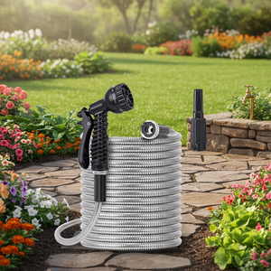 <span class=keywords><strong>Manguera</strong></span> de Jardín de PVC Trenzado Flexible de Alta Resistencia de 3/8 Pulgadas para Riego de Jardines - Product Image 2