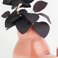 Ensemble de 3 vases en céramique Art Déco blancs en relief, bouteilles décoratives en pierre à glaçure transparente pour la décoration de table à la maison