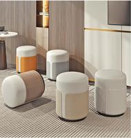 Tabouret de manucure moderne de luxe nordique dossier rotatif silencieux tabouret de maquillage bas Simple pour un usage domestique petits appartements chaises de salle à manger