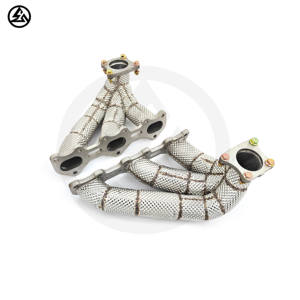 Collecteurs d'échappement sportifs CSZ Porsche 911 992 Turbo/Turbo S 3.8TT avec bouclier thermique pour compétition - Product Image 4