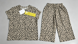 Conjunto de Pijama de Bambú para Niñas Pequeñas con Estampado de Leopardo, Ropa de Dormir Cómoda de Manga Larga, Fabricante de Ropa de Estar por Casa Personalizada - Product Image 6