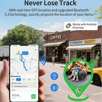 Traceur intelligent universel tout-terrain multi-scènes Android en plastique étanche pour intérieur/extérieur, localisateur anti-perte pour la maison, les trajets domicile-travail et la conduite
