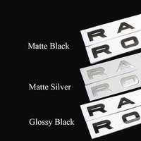 Emblème 3D ABS chromé noir, lettres Range Rover, badge de coffre de voiture, grille avant, couvercle de capot pour Range Rover, accessoires autocollants