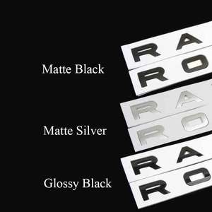 Emblema 3D in ABS Cromato Nero con Logo Range Rover, Lettere per <span class=keywords><strong>Bagagliaio</strong></span>, Griglia Frontale e Cofano, Adesivo Accessorio per Range Rover - Product Image 1