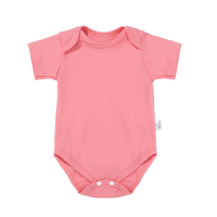 MAMIMAKA Lot de 6 Combinaisons à Manches Courtes en Tricot Doux pour Bébé Nouveau-né, Vêtements en Coton pour Bébés Garçons et Filles de 6 à 9 Mois