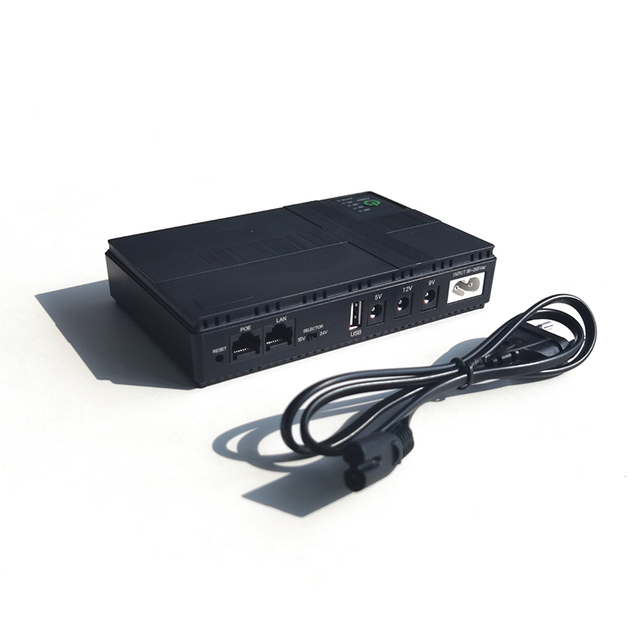WiFi Router Online 5V USB Power Bank Modem CCTV Camera Backup Battery 10000mAh 24V POE Box 9V 12V DC Mini UPS for WiFi Router