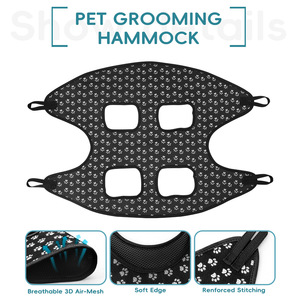 Hamaca de Limpieza para Mascotas, Juego de Herramientas Profesionales para Recortar Uñas de <span class=keywords><strong>Perros</strong></span> y Gatos, Seguro, Fácil de Usar, Personalizado - Product Image 6