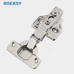 Roeasy铰链柜3D软关闭可调中国批发铰链钢技术好价格黑色家具铰链