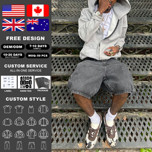 Kingsen Pull à capuche zippé unisexe en molleton épais de haute qualité, couleur unie, personnalisable, pour l'hiver - Product Image 2