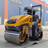 Machine à rouleaux compresseurs 1 1,5 2 3 4 5 tonnes, double tambour, compacteur hydraulique, mini rouleau compresseur pour la vente