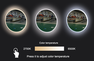 Interruptor táctil inteligente redondo para armario de baño, lámparas led retroiluminadas, gran oferta de <span class=keywords><strong>Amazon</strong></span> - Product Image 6