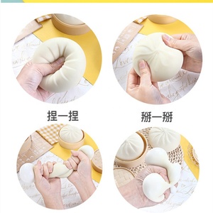 Petit jouet anti-stress sensoriel en forme de boulette moelleuse, boulette vapeur à presser pour soulager le stress, jouet de décompression pour filles et garçons - Product Image 5
