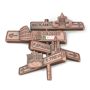 Magnete per Frigorifero in Metallo OEM ODM, Magnete Personalizzato 3D per Città e Paesi, <span class=keywords><strong>Souvenir</strong></span> Turistico Personalizzato per Sublimazione - Product Image 4