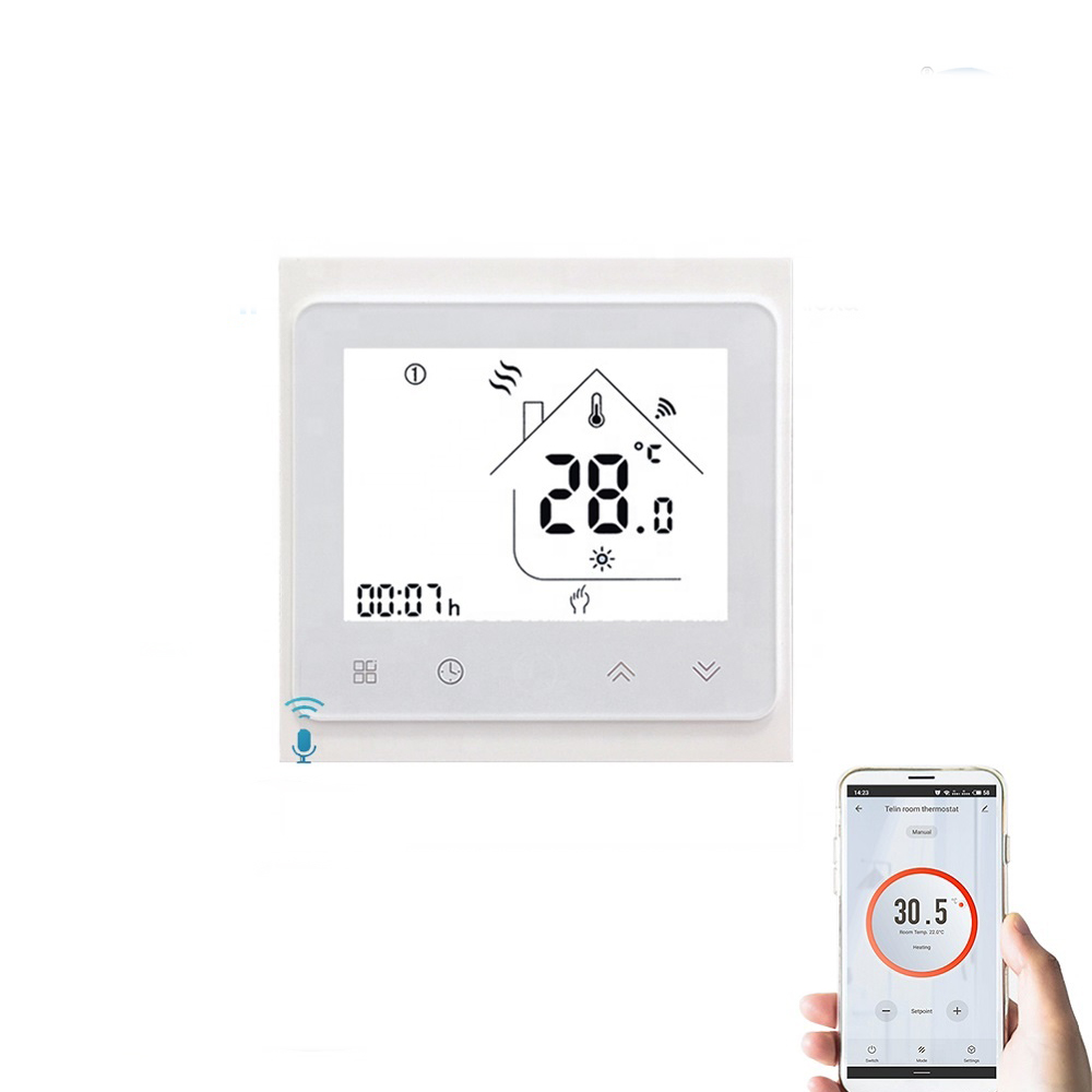 Smart Wireless Electric Water Floor Heater with Home Thermostat Controller Modern Design for Hotel Use Zigbee Wifi Connectivity