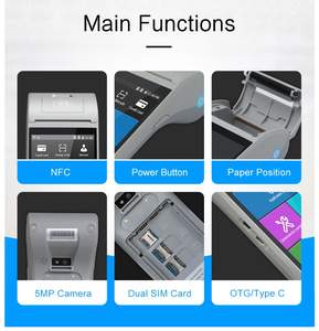 Prezzo a buon mercato portatile 4G Android Pos ZCS Z91 Ticketing sistema POS con stampante per la gestione del parcheggio <span class=keywords><strong>Mobile</strong></span> - Product Image 4