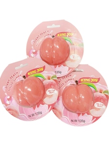 Gomitas Masticables Halal 3D para <span class=keywords><strong>Plus</strong></span> Sin Azúcar, con Sabor a Frutas, en Forma de Melocotón y Mango, Caramelos Pelables con Jugo de Fruta Real - Product Image 4