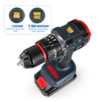 Perceuse à percussion électrique sans fil 21V, moteur sans balais, batterie au lithium, 320W, diamètre de perçage maximal 13mm, vitesse variable, OEM 30NM