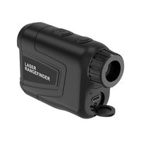 Golf-Entfernungsmesser 6-fache Vergrößerung 1500Y Neigungskompensation Schwarzer Laser-Entfernungsmesser Typ-C OEM ODM