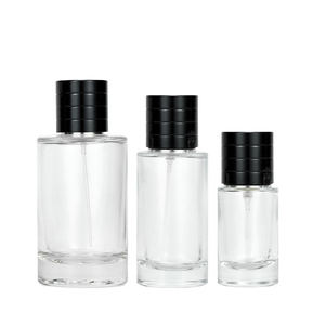 Cylinder 50ml 100ml Transparent Crimp Neck <strong>Empty</strong> Glass Perfume <strong>Spray</strong> <strong>Bottle</strong> with Magnetic Cap - Product Image 5