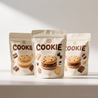 Sacs d'emballage individuels pour biscuits, en plastique laminé de qualité alimentaire, transparents, thermoscellables, avec impression personnalisée