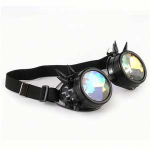 Gafas de Sol con Lentes Difractadas Coloridas de Moda, Personalizables con Logotipo, Gafas Caleidoscopio Steampunk - Product Image 3