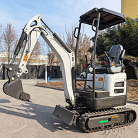 Bonne vente d'excavatrice 2.5 tonnes petite pelle à essence nouvelle ferme Bagger Mini pelle accessoires