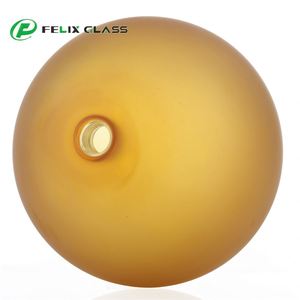 Abat-jour d'intérieur en verre OEM artisanal en borosilicate 3.3, cylindrique, dépoli, industriel, écologique, garantie 3 ans gratuite - Product Image 2