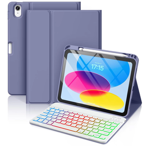 Ailestecca เคสแท็บเล็ตปกป้องแบบฝาพับหนังสือทำจากซิลิโคน TPU มีช่องใส่คีย์บอร์ดและปากกาสำหรับ <span class=keywords><strong>iPad</strong></span> Pro 11 - Product Image 5